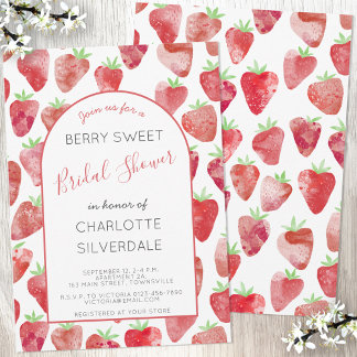Strawberry Bridal Shower Invitation