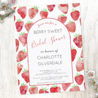Strawberry Bridal Shower Invitation