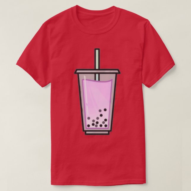 Strawberry Bubble Tea T-Shirt (Design Front)