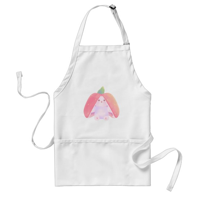 Strawberry bunny standard apron (Front)