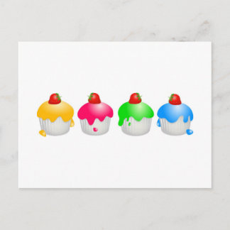 Strawberry Buns Postcard