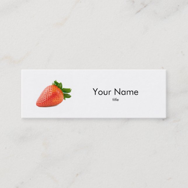 Strawberry Business Card (Front)