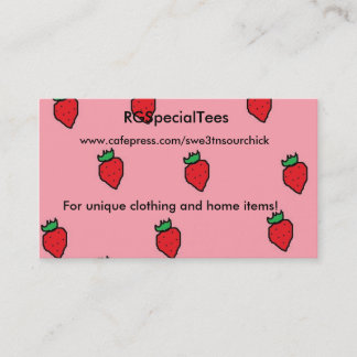 Strawberry business card
