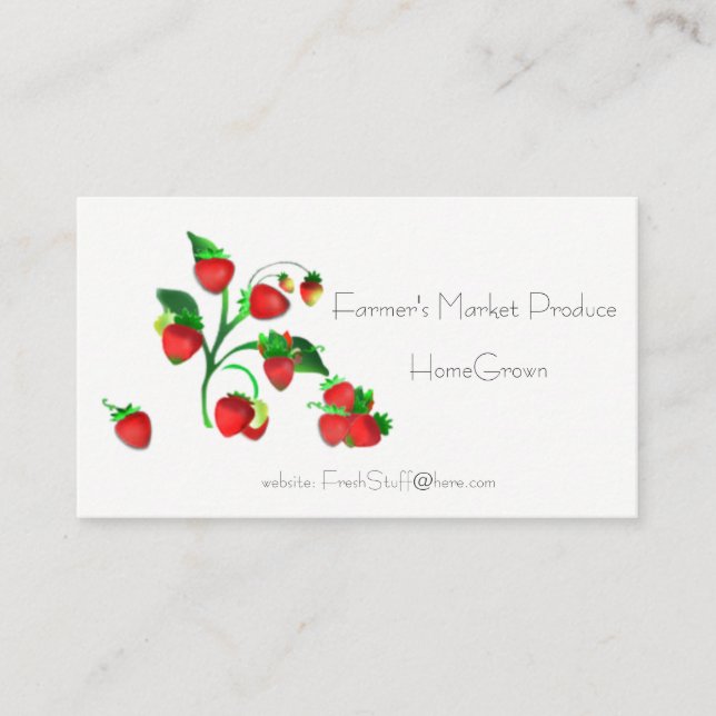 Strawberry Business Card (Front)