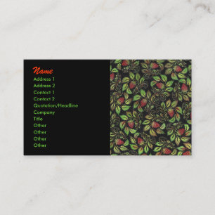 strawberry business card