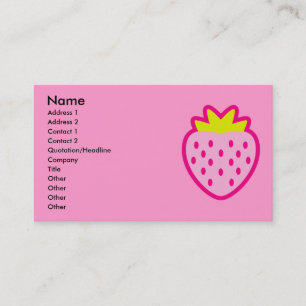 STRAWBERRY BUSINESS CARD