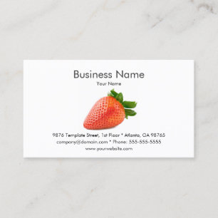 Strawberry Business Card Template