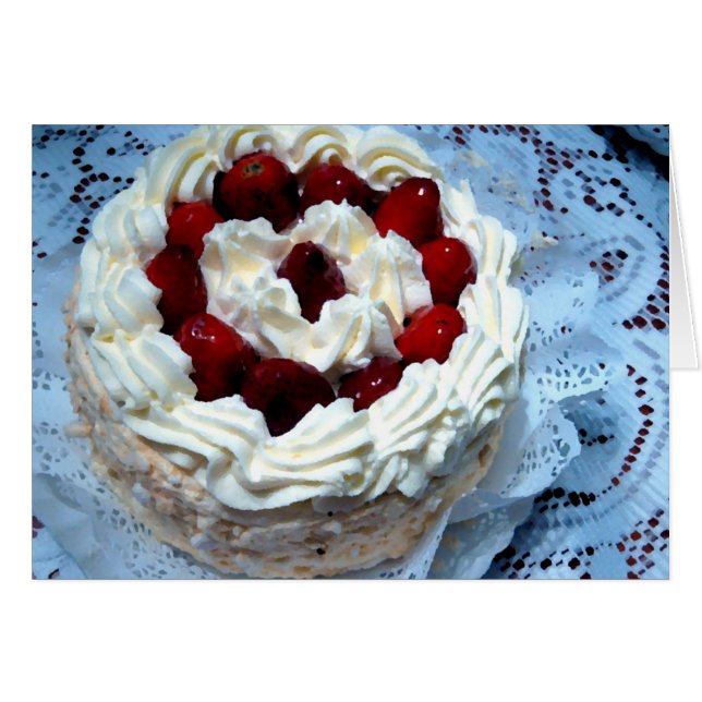 Strawberry Cake (Front Horizontal)