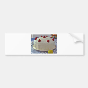 Strawberry Cake Bumper Sticker