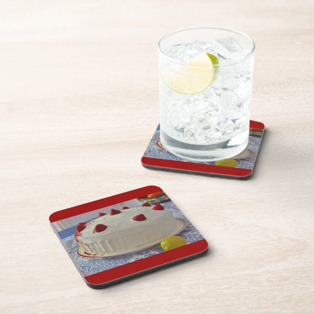 Strawberry Cake Coaster (Right Side)