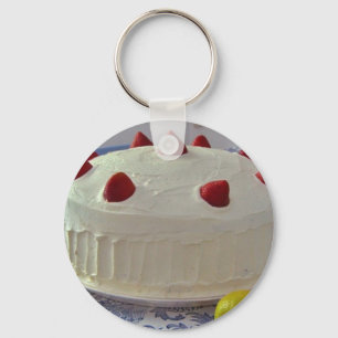 Strawberry Cake Key Ring