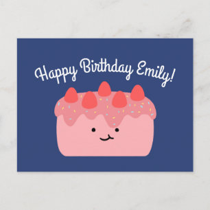 Strawberry Cake Postcard