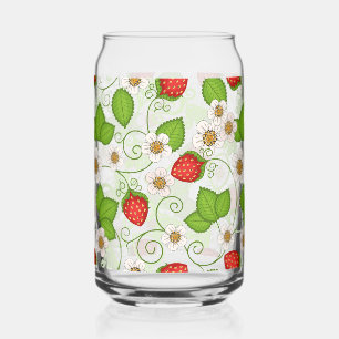 Strawberry Can Glass