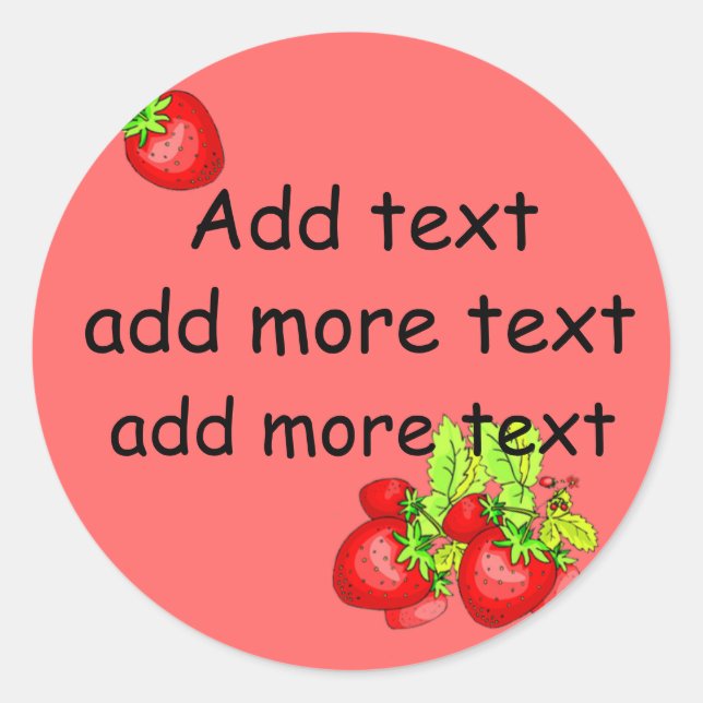 Strawberry Canning Labels (Front)