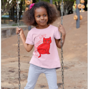 Strawberry cat kids pink cats cute stylish T-Shirt