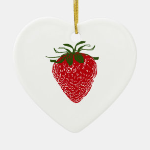 Strawberry: Ceramic Tree Decoration