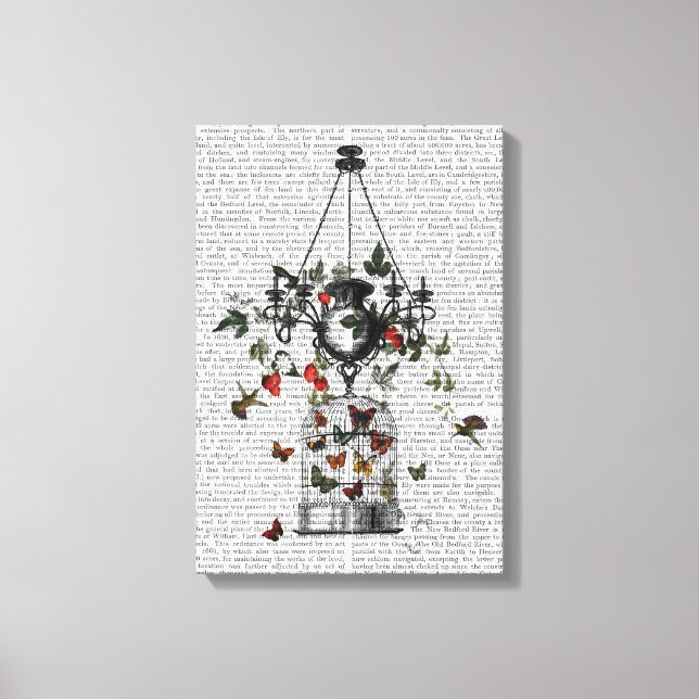 Strawberry Chandelier Canvas Print (Front)