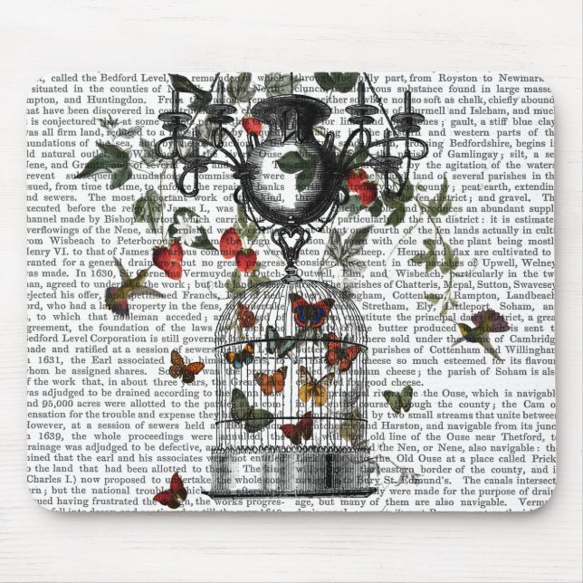 Strawberry Chandelier Mouse Mat (Front)