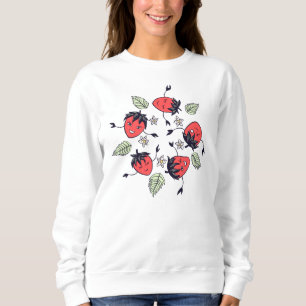 Strawberry Characters Cute Kawaii Fruit Girl Sweatshirt
