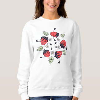 Strawberry Characters Cute Kawaii Fruit Girl Sweatshirt