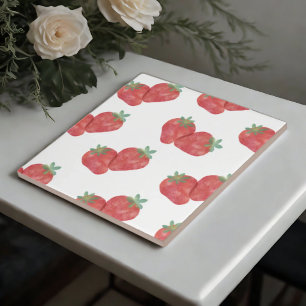 Strawberry Charm Ceramic Tiles