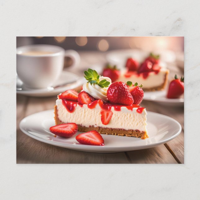 Strawberry Cheesecake Postcard (Front)