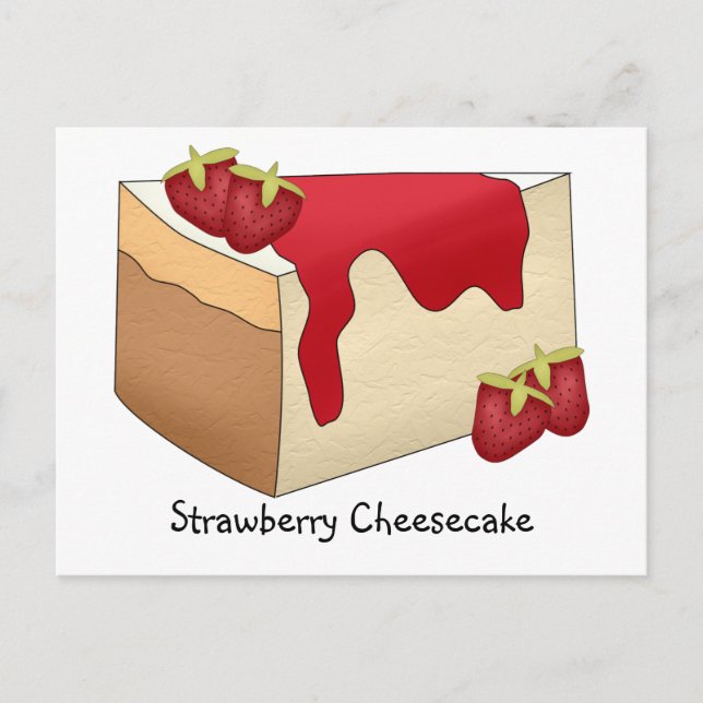 Strawberry Cheesecake Recipe Card (Front)