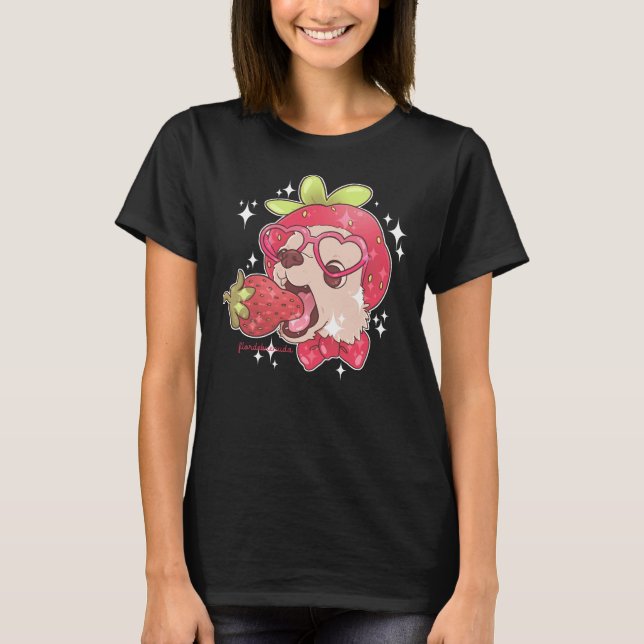 Strawberry Chihuahua T-Shirt (Front)