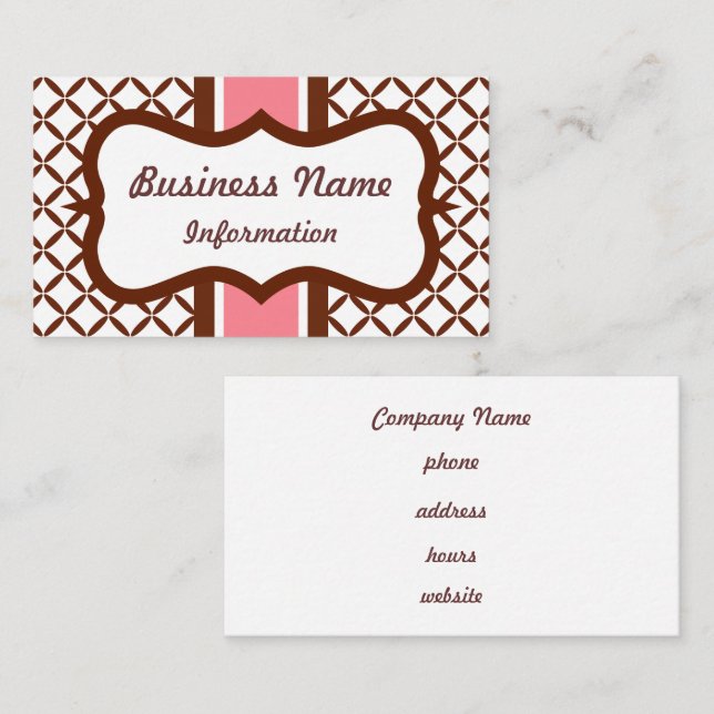Strawberry Chocolate Business Card (Front/Back)