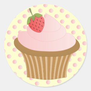 Strawberry Chocolate Classic Round Sticker