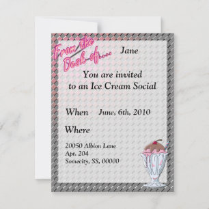 Strawberry Chocolate Sundae Template