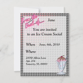 Strawberry Chocolate Sundae Template