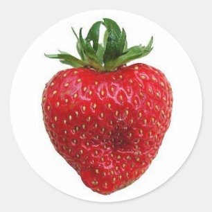 Strawberry Classic Round Sticker