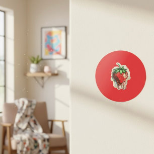 Strawberry Classic Round Sticker