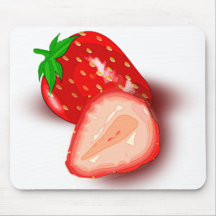 Strawberry Colourful Elegant Modern Template Mouse Mat