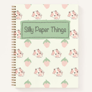 Strawberry Cows Notebook