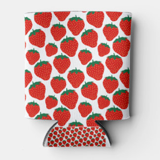 strawberry crazy pattern can cooler