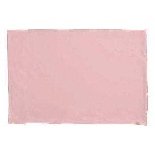 Strawberry Cream Solid Colour Print, Pastel Pink Pillowcase