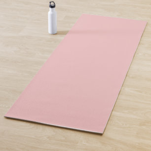 Strawberry Cream Solid Colour Print, Pastel Pink Yoga Mat