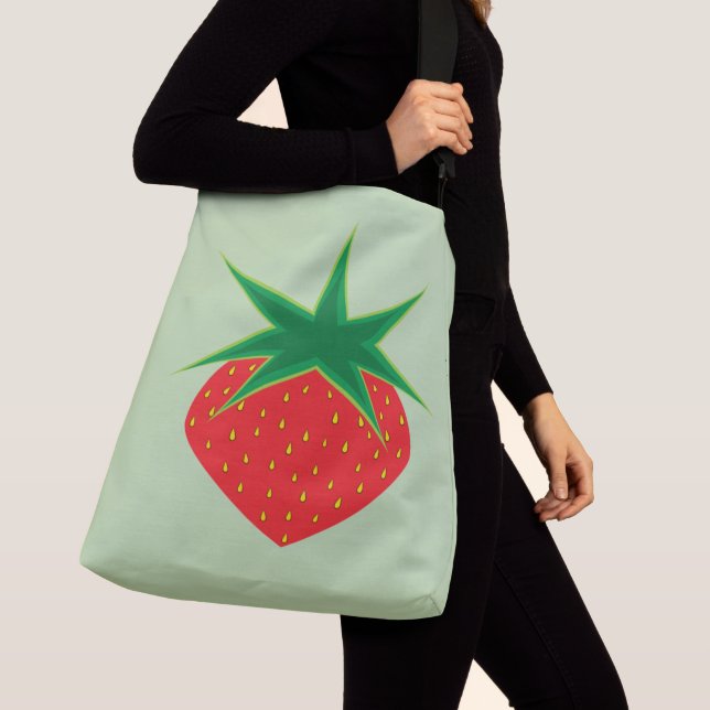 Strawberry Crossbody Bag (2 Sizes) (Close Up)