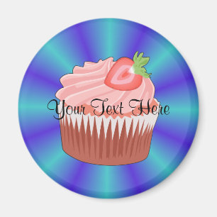 Strawberry Cupcake Magnet