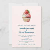  Strawberry Cupcake Sweet Dessert Wedding