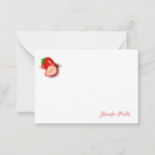 Strawberry Custom Hand Script Monogram Template