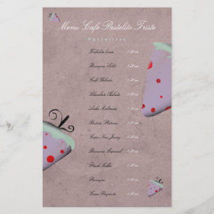Strawberry Custom Restaurant Menu