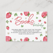 Strawberry Cute Baby Shower Books For Baby 