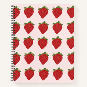 Strawberry Cute Recipe Strawberries Notebook