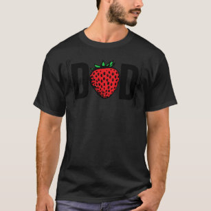 Strawberry Dad Fruit Lover New Dad Father's Day T-Shirt