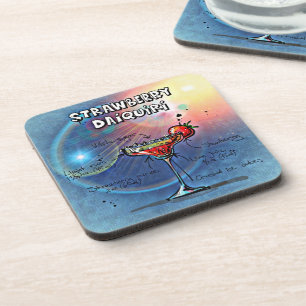 Strawberry Daiquiri (#10 of 12 Drink Recipe Sets) Coaster