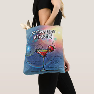 Strawberry Daiquiri (#10 of 12 Drink Recipe Sets) Tote Bag