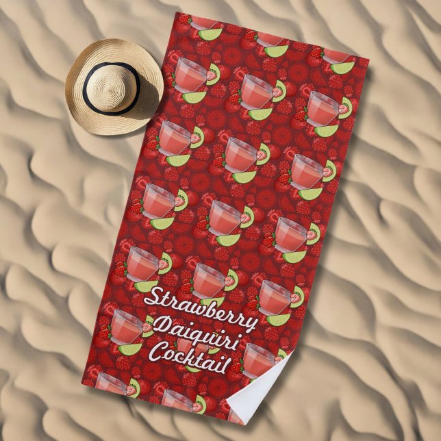 Strawberry Daiquiri Beach Towel (Creator Uploaded)